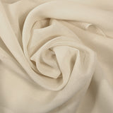 Ivory striped silk georgette crepe