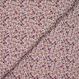 Printed cotton flourish purple, pink and white