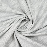 Polycotton poplin woven-dyed gray grid white background