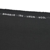 Super 130’s tailoring fabric in black virgin wool