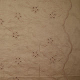 Sepia scalloped English embroidery