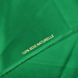 Satin de soie 100% vert impérial