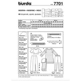 Patrón N ° 7701: Vestido indio