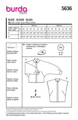Burda pattern n°5636: Blouse