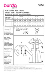 Burda pattern n°5652: Dress & Jacket
