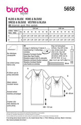Burda pattern n°5658: Dress & Blouse