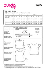 Burda Boss N ° 5727: Top