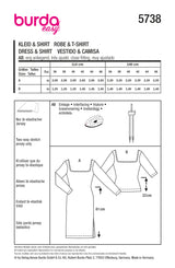 Burda Boss N ° 5738: Vestido y camiseta