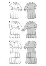 Patron Burda n°5802 : Robe