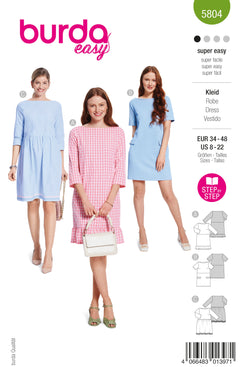 Patron Burda n°5804 : Robe