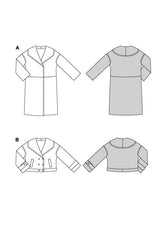 Patron Burda n°5860 : Veste & Manteau