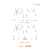 HARRY jort sewing pattern