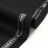 100% wool black twill tailoring fabric