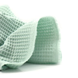 Cotton 100% Water green honeycomb