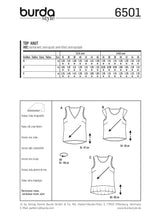 Burda Boss N ° 6501: Top simple