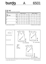 Burda Boss N ° 6501: Top simple