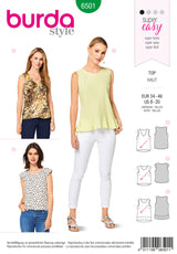 Burda Boss N ° 6501: Top simple