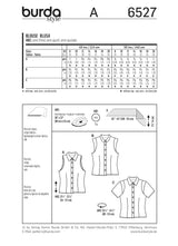 Burda boss n ° 6527: summer blouse