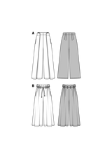Burda boss n ° 6544: loose legs pants
