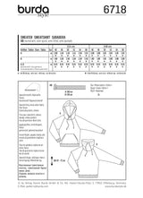 Patron n ° 6718: Men's sweatshirt