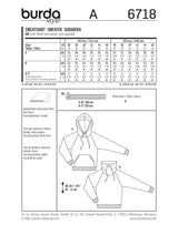 Patron n ° 6718: Men's sweatshirt