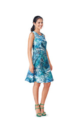 Patrón N ° 6821: Vestido curvo