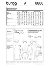 Patron n ° 6866: evening dress, chasuble dress, transparent
