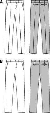 Patrón N ° 6933: pantalones para hombres