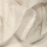 Silk veil with off-white satin bands