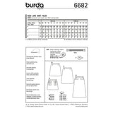 Burda pattern n°6682: Skirt