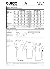 Pattern n°7137: Fitted dress