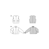 Burda boss n ° 5698: vest & jacket