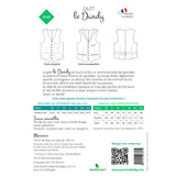 Men's sewing pattern: Dandy vest