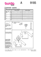 Patron Burda kids n°9185 : Sweatshirt