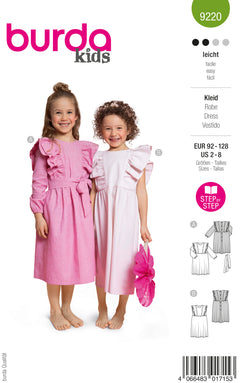 Patron Burda Enfant n°9220 : Robe