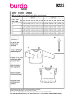 Burda Children's boss n ° 9223: T-shirt