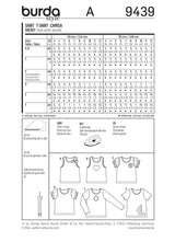 Patrón N ° 9439: camiseta