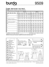 Patrón N ° 9509: Vestido folklore para niñas