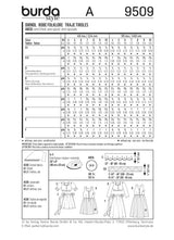 Patrón N ° 9509: Vestido folklore para niñas