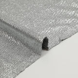 Jersey fino de viscosa gris con lamé plateado