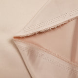 Plain polyester satin Inès pink beige