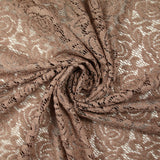 Pink beige terry polyester guipure