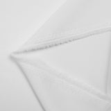 Plain polyester satin Inès white