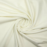 Plain polyester satin Inès off-white
