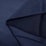 Plain polyester satin Inès navy blue