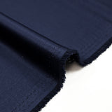 Plain polyester satin Inès navy blue
