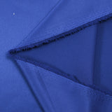 Plain polyester satin Inès royal blue