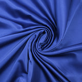 Plain polyester satin Inès royal blue