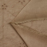 Sepia scalloped English embroidery