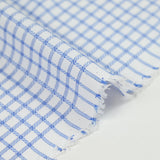 Paul jacquard polycotton poplin with blue checks
